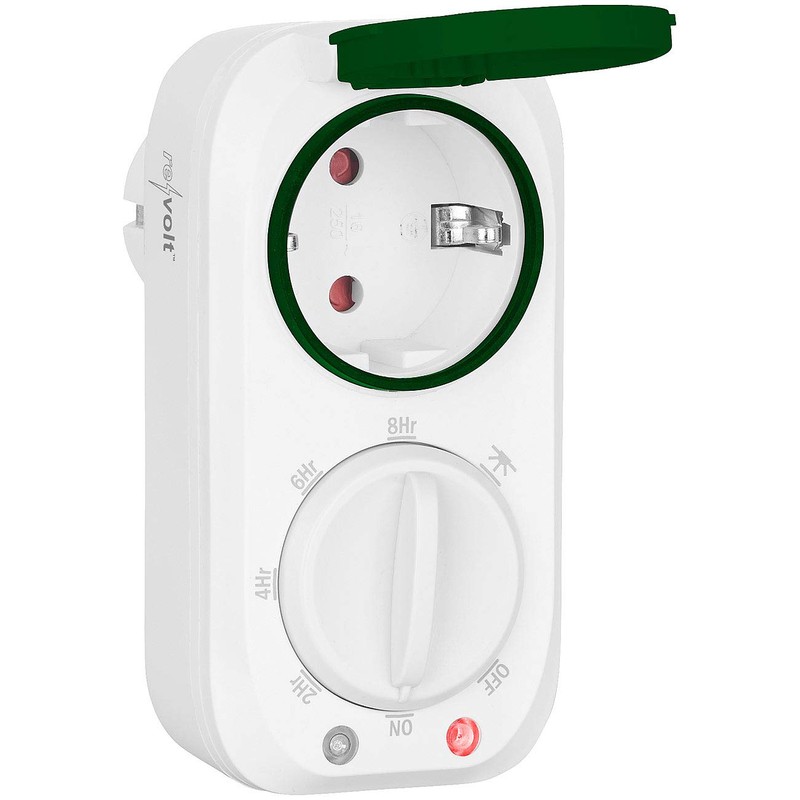 revolt Outdoor Timer: Outdoor Timer with 8-Hour Timer & Light