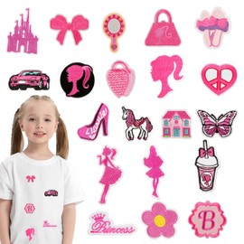 Princess Iron-On Transfers for Textiles, Children's Patches, Iron-On Patches, DIY Iron-On Patches, Embroidered Patches for Stickers, Sew-On or Iron-On on Clothes, Jeans, Hats Accessories
