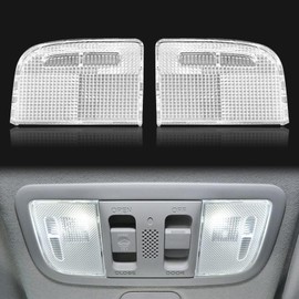 1Pair Interior Reading Light Lens Cover Car Roof Map Light Dome Light Cover 34401-SDA-A21 34402-SDA-A21 Compatible with H0nda Accord Hybrid Civic Element Odyssey Pilot Ridgeline with Sunroof Only