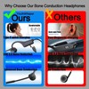 YouthWhisper Bone Conduction Headphones Bluetooth with Mic Open Ear Earphones