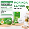 LeafLea 80 Premium Moringa Tea Bags, Moringa Herbal Tea, Made