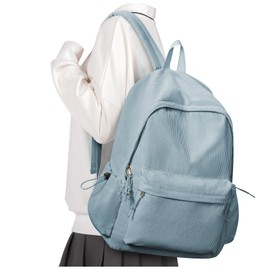 suradar School Backpack Teenager Girls Laptop Backpack Laptop Bag 14 Inch Backpack Women's Waterproof Backpack Daypack for School, Cycling, Leisure and Travel, grey