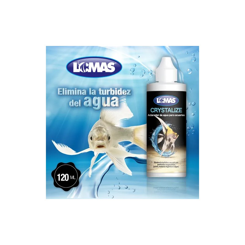 Aclarador De Agua Casi Cristalina Pecera Acuario Peces 120ml