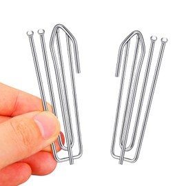 Pack of 30 Stainless Steel Curtain Hooks with 4 Prongs, Curtain Clips Hooks, Curtain Hooks for Clamping Pleats and Heavy Curtains