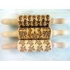 Holiday Rolling Pin Set of 3 Children's Rolling Pins for