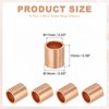 uxcell 3/8"(10mm) Wire Rope Stop Sleeve, Copper Crimping Loops Sleeve