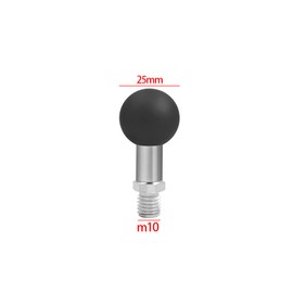 Ball Head GPS Mount 17mm Motorcycle Base Adapter 1/4" Screw Compatible with Gopro Action Camera Cycling DVR Clip Mount