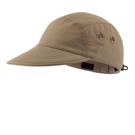 Magracy Men's Summer UPF 50+ Fishing Hat with Neck Flap Sun Protection Cap, Dark khaki