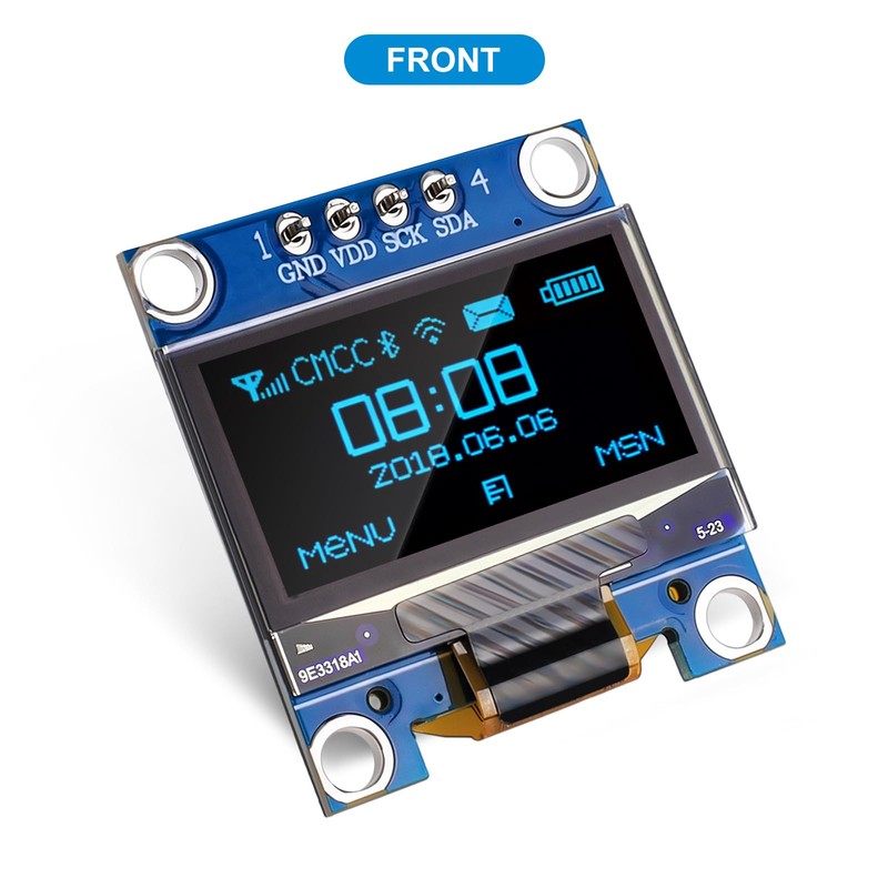 2 Pcs 0.96 Inch OLED Display Module 128x64 Pixel IIC