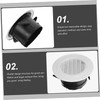 Gatuida Round Air Vent Cover Soffit Air Exhaust Vent Grille