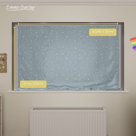 Snooze PortaBlind, Portable Kids Baby Blackout Curtain Blind in Grey (130 x 180 x 0.5 cm)