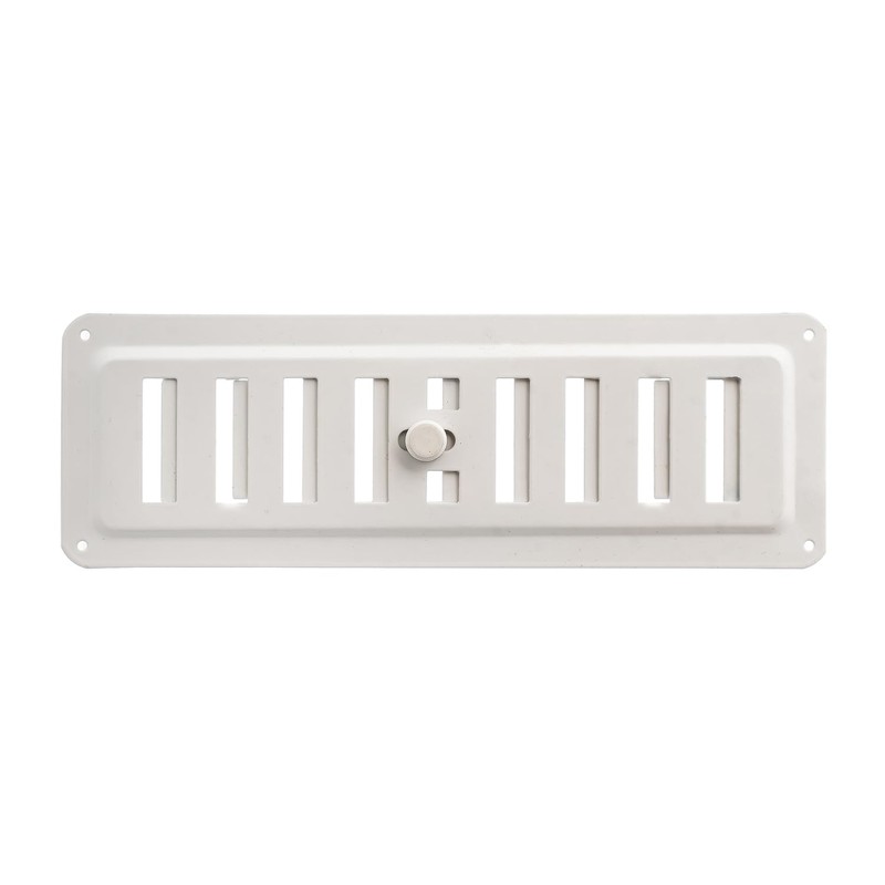 Adjusted Metal Air Vent Grate Powder Coated in White RAL