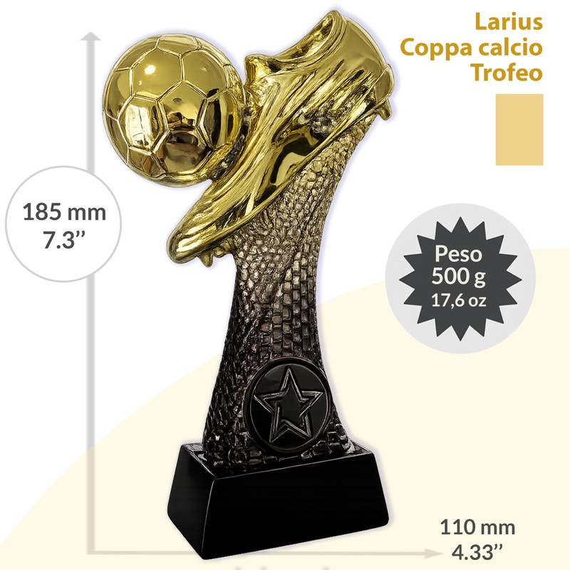 Larius Trofeo da calcio 16–21.5 cm (300–800 g) – Coppa
