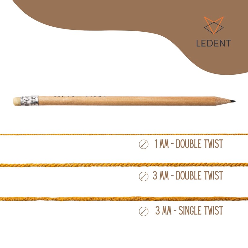 Ledent Macrame Yarn (1 mm, 10 x 65 m, Set