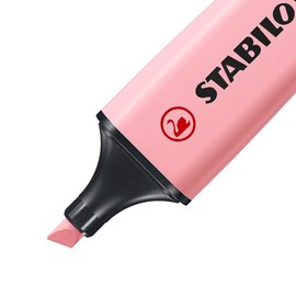 STABILO BOSS - Rotuladores originales de color pastel, paquete de 10 unidades, color rosa