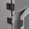Refrigerator Adhesive Locks Double Button Fridge Door Lock with Key,
