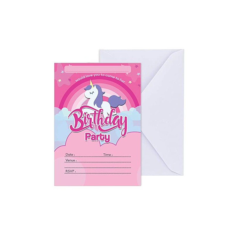 Papa Prints Pack of 32 Party Invitations Kids (105 x