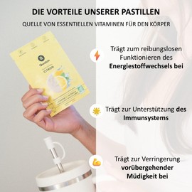Qwetch SOLID DRINKS BIO – 36 Hydrationstabletten mit natürlichem Vitamin C – Zuckerfrei, Kalorienfrei – Zitronen-, Mango-Passionsfrucht-, Erdbeer-Himbeer-Geschmack – Vegan, Kalorienfrei