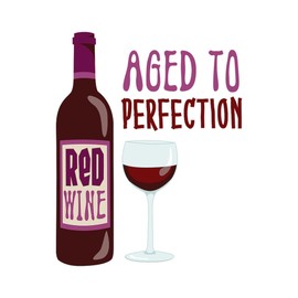 CafePress Red Wine Aged to Perfection Memory Keepsake Jewelry Box, 5"x5"x3.75"