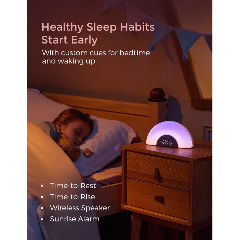 Momcozy DreamSync™ Baby Sound Machine, Night Light, APP Control Baby