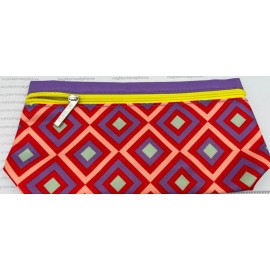 CLINIQUE  Print Cosmetic Makeup Bag  Zipper Pouch 9"x4.5"x2.5"NE