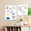 PDETVEO 20PCS Whiteboard Mounting Hardware Kits, L-Shaped Hanging Brackets with