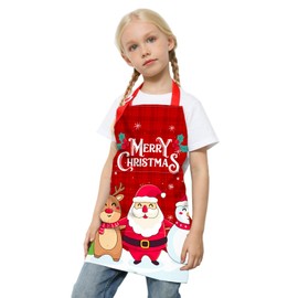 Fiodrimy Kids Apron, Girls Boys Toddler Unicorn Apron with Pockets Adjustable for Children Cooking Baking School Kitchen Painting