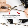 CCAIPU Handbag Chain Strap, Gold Alloy Bag Chain Adjustable Handbag