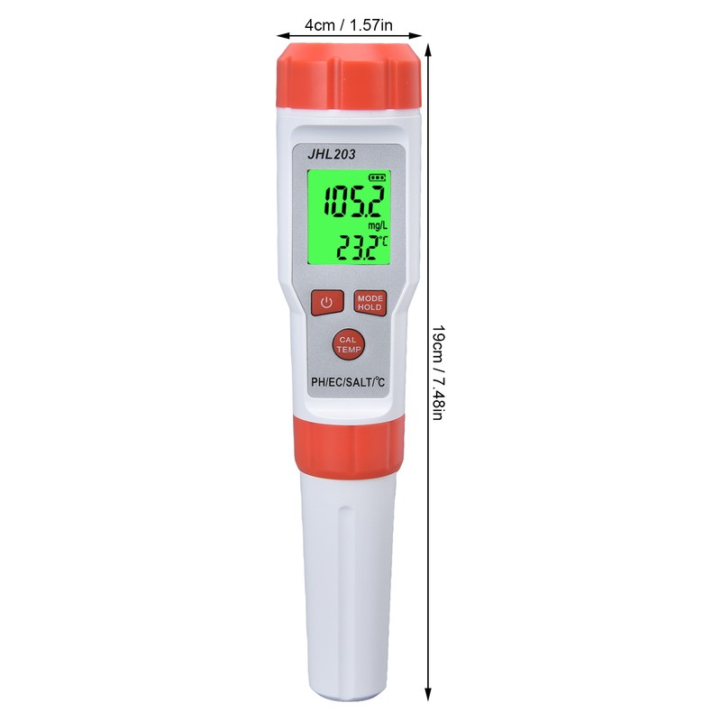 PH Tester 4 in 1 Portable Automatic Recognition Temperature Compensation