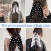 Polka Dot Hair Scrunchies for Women Girl Bowknot Ponytail Holder
