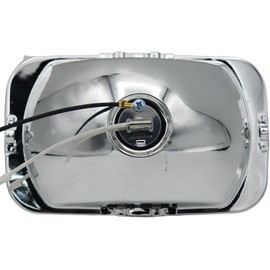 Pair of SMD Replacement SEALED BEAM H4703 Headlight Conversion to H3 Halogen