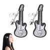 Guitar Hair Clips Set for Girls Punk Y2k Hair Accessories