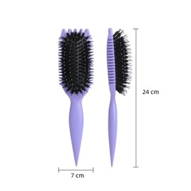 Norhogo Lockendefinitionsbürste, Multifunktions-Lockenbürste, Lockenkopfbürste zum Kämmen, reduziert Zug und