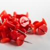 NEDBLUE Red Push Pins - 120 Drawing Pins with Storage