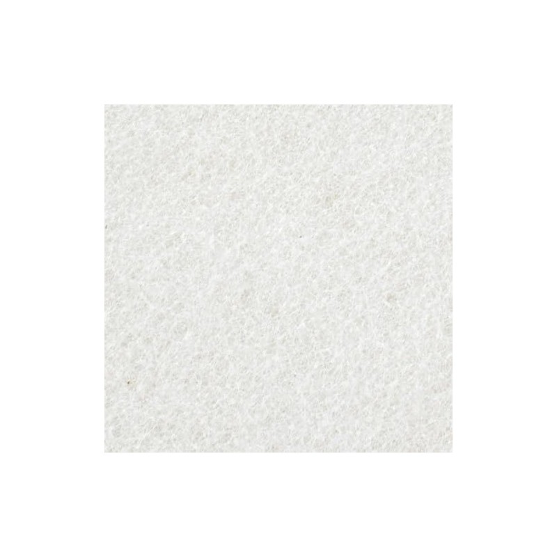 White Buffing Pad with Hook and Loop Back for Wood