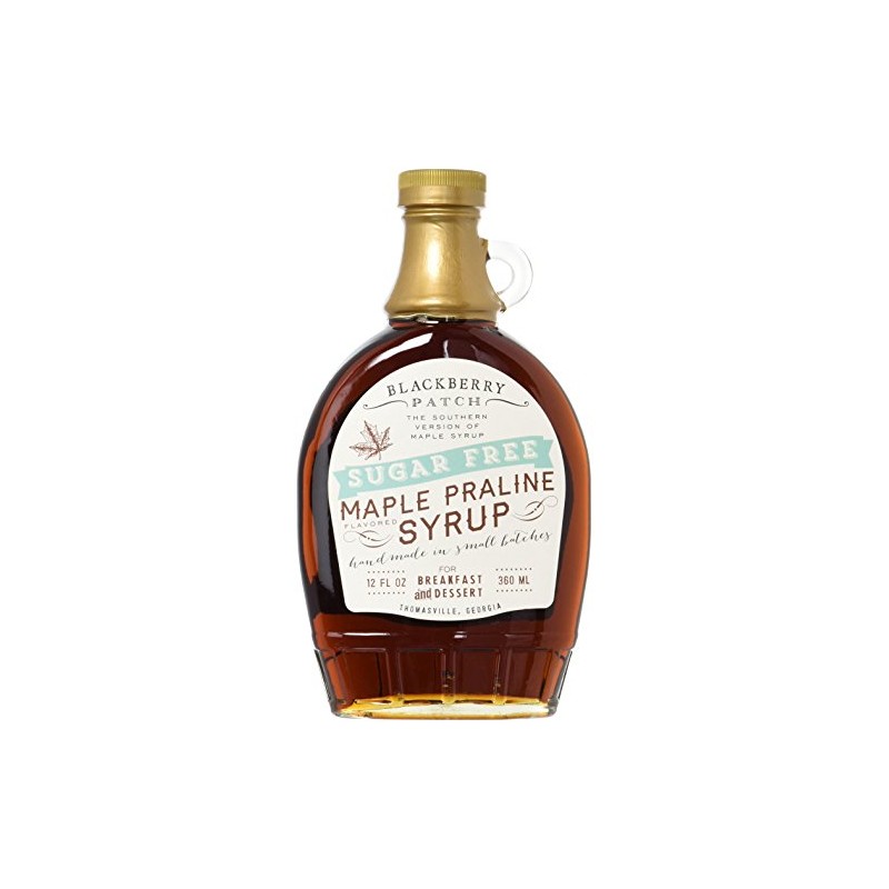 BLACKBERRY PATCH Sugar Free Maple Praline Syrup, 12 Ounce