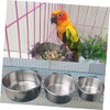 VANZACK 2 Piezas Tazón De Abrazadera De Loro Comida Jaula