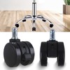 RDEXP Metal Black Office Chair Swivel Caster 50mm Dia Wheel