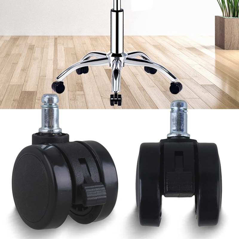 RDEXP Metal Black Office Chair Swivel Caster 50mm Dia Wheel