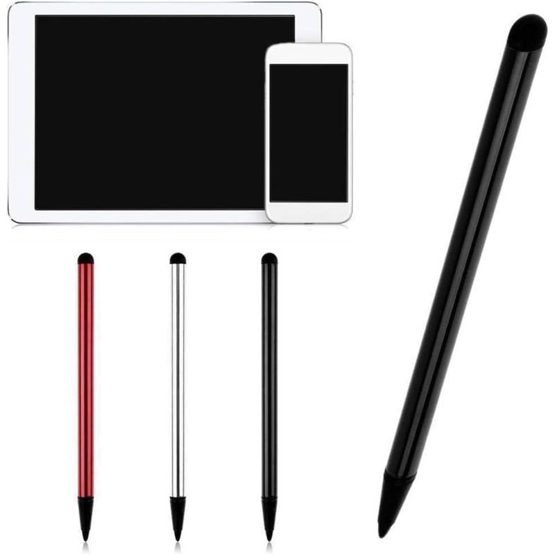 3 Silver Stylus Pens, Universal Fine Point Pencil for Cell