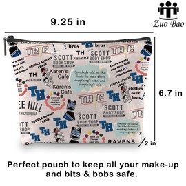 OTH Fan Convention Women's One Tree Hill Inspired TV Theme 2000s TV Show Cosmetic Bag, Basketball