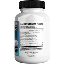 PureDenfix Max – Extra Strength Probiotic Supplement with 40 Billion CFU – Supports Teeth, Gums, Ear, Nose, Throat & Digestive Health – 60 Capsules (3)