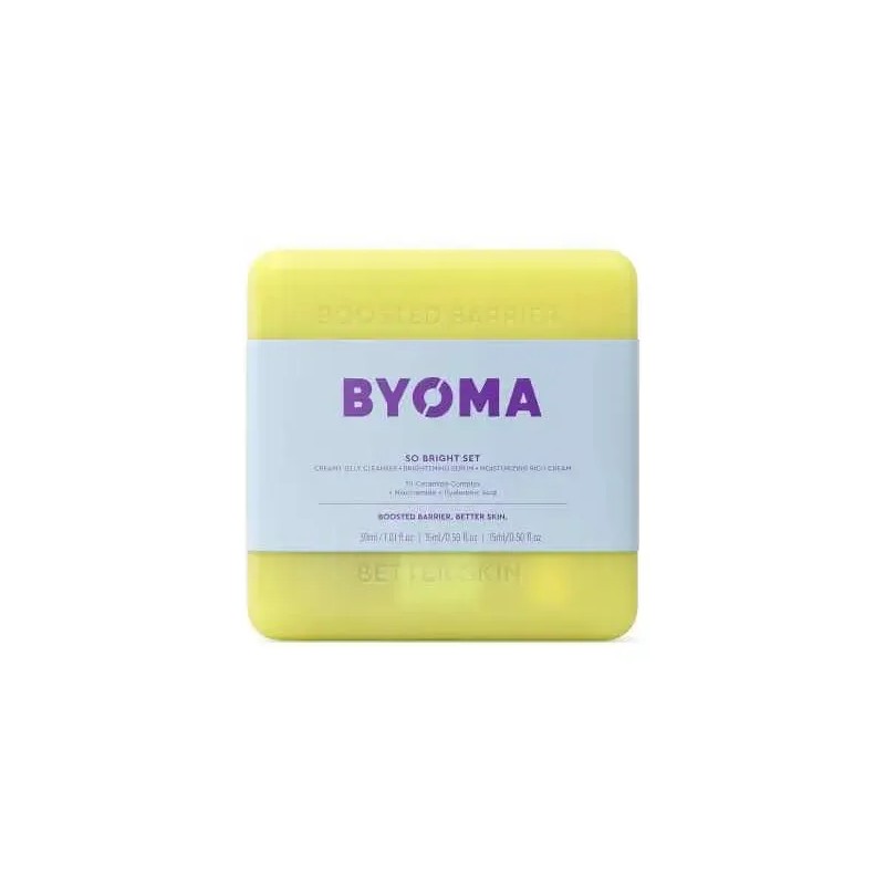 Kit Skincare Limpiador Crema Serum 3pzs Cuidado Facial Byoma