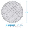 Split P Berry Frost Quilted Round Placemat 15" Dia Set