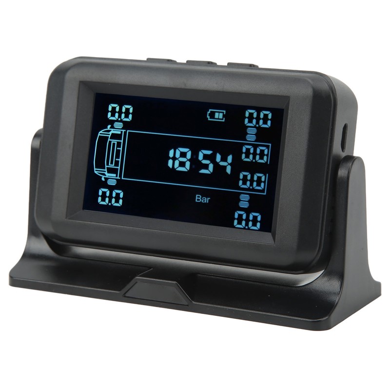 12 Wheel Tire Pressure Monitor 4 Alarm Modes DC 5V
