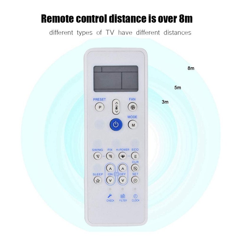Universal Air Conditioner Remote Control for Carrier Air Conditioners, Default