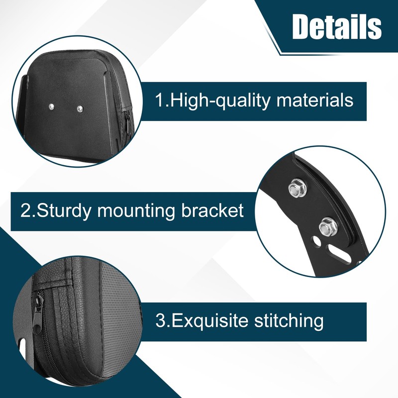 DSISIMO Motorcycle Passenger Backrest Sissy Bar With Back Rest Cushion