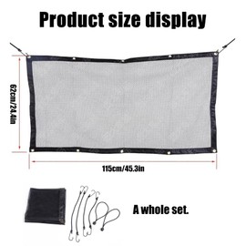 Dog Guard For Car Boot, Car Dog Guard, Dog Boot Guard, Adjustable Dog Car Barrier With Heavy-Duty Mesh, Universal Pet Divider For Car, Easy Installation Dog Safety Net With Adjusting Rope And Hook