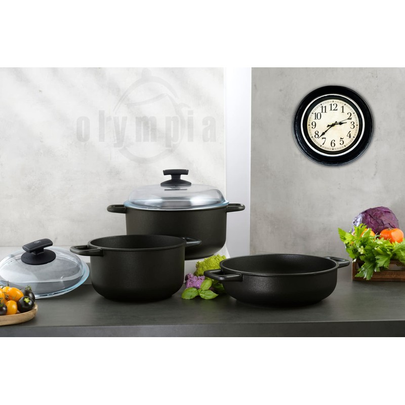 Olympia 24 cm / 9.5 Inch Supreme Die-Cast Aluminum Nonstick