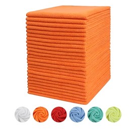 Tricol Clean Microfiber Cleaning Cloth,Lint-Free & Super Absorbent Cleaning Towels & Cleaning Rags, Reusable Dusting Cloth for Car，House，Office, Others-Pack of 12